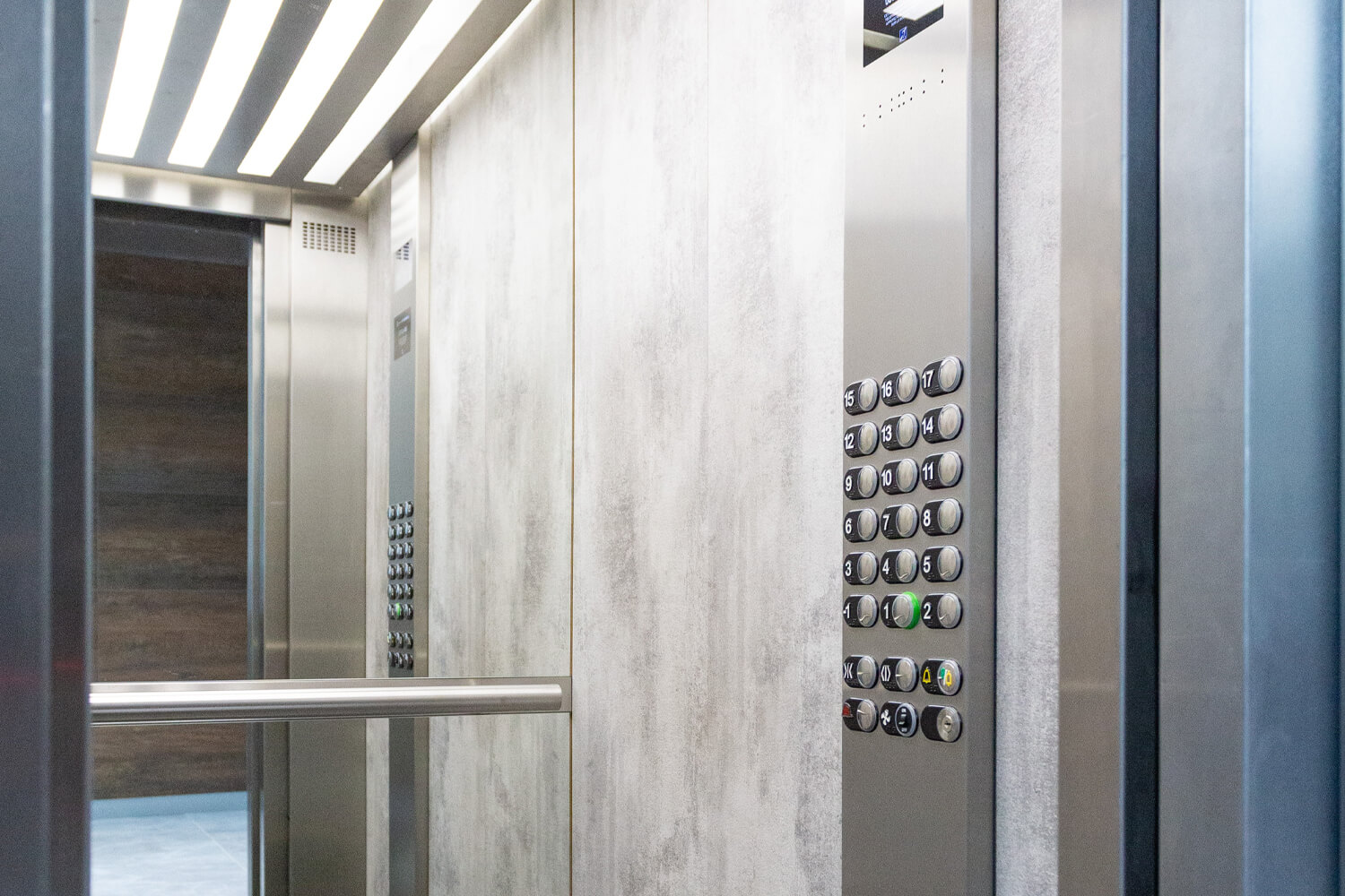 Elevator with Open Doors