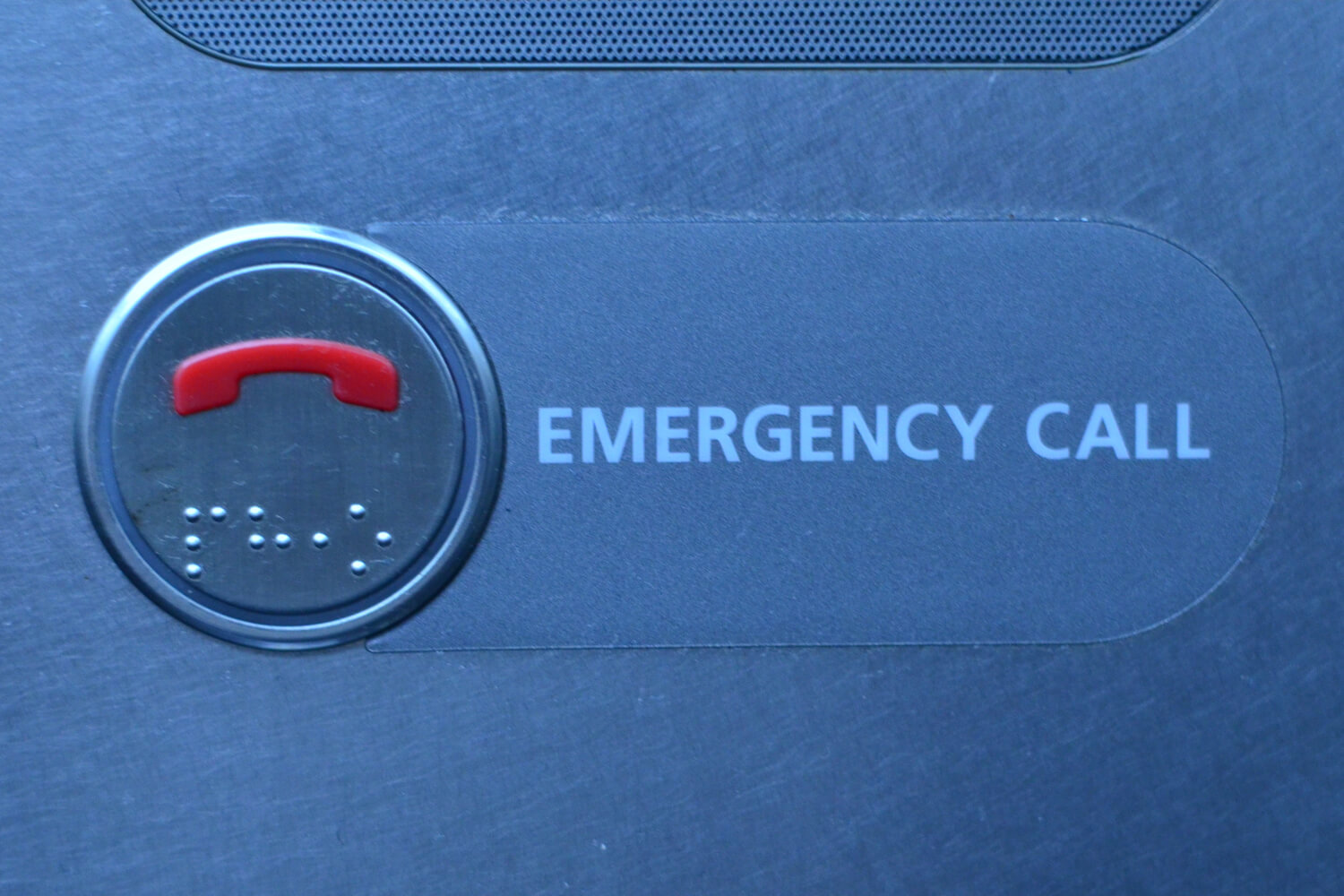 Red elevator call button